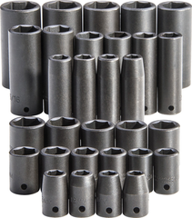 Proto® 1/2" Drive 30 Piece Impact Socket Set - Exact Industrial Supply