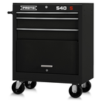 Proto® 440SS 27" Roller Cabinet - 3 Drawer, Black - Exact Industrial Supply