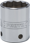 Proto® Tether-Ready 1/2" Drive Socket 27 mm - 12 Point - Exact Industrial Supply