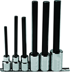 Proto® 1/2" Drive 6 Piece Extra Long Hex Bit Set - Exact Industrial Supply
