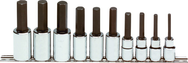Proto® 1/2" Drive 10 Piece Metric Hex Bit Set - Exact Industrial Supply