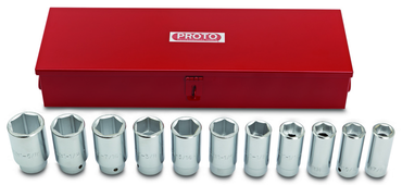 Proto® 3/4" Drive 11 Piece Deep Socket Set- 6 Point - Exact Industrial Supply