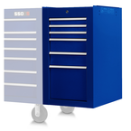 Proto® 550S Side Cabinet - 6 Drawer, Gloss Blue - Exact Industrial Supply