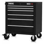 Proto® 550S 34" Roller Cabinet - 6 Drawer, Gloss Black - Exact Industrial Supply