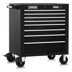 Proto® 550S 34" Roller Cabinet - 8 Drawer, Gloss Black - Exact Industrial Supply