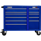 Proto® 550S 50" Workstation - 10 Drawer, Gloss Blue - Exact Industrial Supply