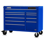 Proto® 550E 50" Front Facing Power Workstation w/ USB - 10 Drawer, Gloss Blue - Exact Industrial Supply