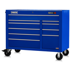 Proto® 550E 50" Power Workstation - 10 Drawer, Gloss Blue - Exact Industrial Supply