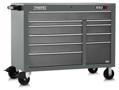 Proto® 550E 50" Power Workstation - 10 Drawer, Dual Gray - Exact Industrial Supply