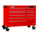 Proto® 550E 50" Front Facing Power Workstation w/ USB - 10 Drawer, Gloss Red - Exact Industrial Supply