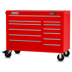 Proto® 550S 50" Workstation - 12 Drawer, Gloss Red - Exact Industrial Supply