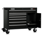 Proto® 550S 50" Workstation - 7 Drawer & 1 Shelf, Gloss Black - Exact Industrial Supply