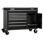 Proto® 550S 50" Workstation - 8 Drawer & 1 Shelf, Gloss Black - Exact Industrial Supply