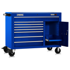 Proto® 550S 50" Workstation - 8 Drawer & 1 Shelf, Gloss Blue - Exact Industrial Supply