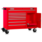 Proto® 550S 50" Workstation - 8 Drawer & 1 Shelf, Gloss Red - Exact Industrial Supply