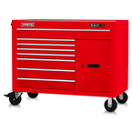 Proto® 550S 50" Workstation - 8 Drawer & 2 Shelves, Gloss Red - Exact Industrial Supply