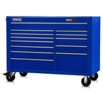 Proto® 550S 57" Workstation - 13 Drawer, Gloss Blue - Exact Industrial Supply