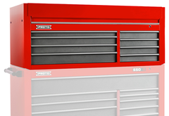 Proto® 550S 66" Top Chest - 8 Drawer, Gloss Red - Exact Industrial Supply