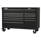 Proto® 550S 66" Workstation - 12 Drawer, Gloss Black - Exact Industrial Supply