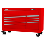 Proto® 550S 66" Workstation - 12 Drawer, Gloss Red - Exact Industrial Supply