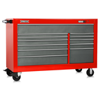 Proto® 550S 66" Workstation - 12 Drawer, Safety Red and Gray - Exact Industrial Supply