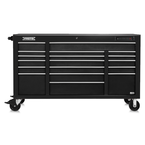 Proto® 550E 67" Front Facing Power Workstation w/ USB - 18 Drawer, Dual Black - Exact Industrial Supply