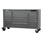 Proto® 550E 67" Front Facing Power Workstation w/ USB - 18 Drawer, Dual Gray - Exact Industrial Supply