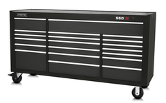 Proto® 550S 78" Workstation - 20 Drawer, Dual Black - Exact Industrial Supply