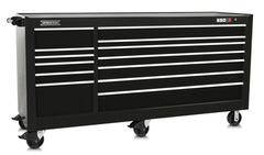 Proto® 550S 88" Workstation - 13 Drawer, Gloss Black - Exact Industrial Supply