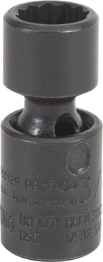 Proto® 1/4" Drive Universal Impact Socket 7/16" - 12 Point - Exact Industrial Supply