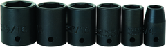 Proto® 1/4" Drive 6 Piece Impact Socket Set - 6 Point - Exact Industrial Supply