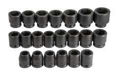 Proto® 3/4" Drive 21 Piece Metric Impact Socket Set - 6 Point - Exact Industrial Supply