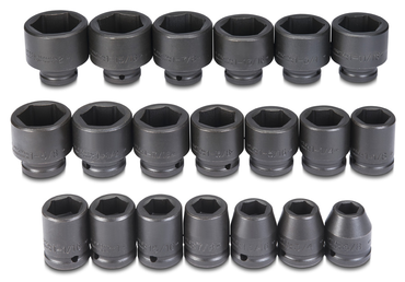 Proto® 3/4" Drive 20 Piece Impact Socket Set - 6 Point - Exact Industrial Supply