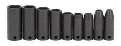 Proto® 3/8" Drive 9 Piece Thin Wall Deep Impact Socket Set - 6 Point - Exact Industrial Supply