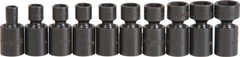 Proto® 3/8" Drive 10 Piece Metric Universal Impact Socket Set - 6 Point - Exact Industrial Supply