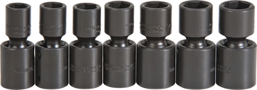 Proto® 1/2" Drive 7 Piece Metric Universal Impact Socket Set - 6 Point - Exact Industrial Supply