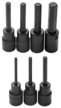 Proto® 3/8" Drive 7 Piece Hex Bit Impact Socket Set - Exact Industrial Supply