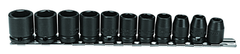 Proto® 3/8" Drive 11 Piece Metric Impact Socket Set - 6 Point - Exact Industrial Supply