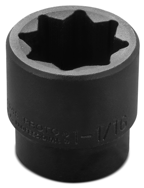 Proto® 1/2" Drive Impact Socket 1-1/16" - 8 Point - Exact Industrial Supply