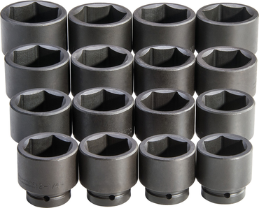 Proto® 1" Drive 16 Piece Impact Socket Set - 6 Point - Exact Industrial Supply