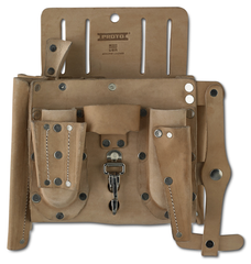 Proto® Leather Extra Capacity 14-Pocket Electrician's Pouch - Exact Industrial Supply
