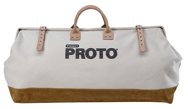 Proto® Extra Heavy Duty Polyester Leather Reinforced Tool Bag - 27" - Exact Industrial Supply