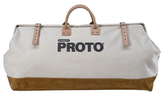 Proto® Extra Heavy Duty Polyester Leather Reinforced Tool Bag - 27" - Exact Industrial Supply