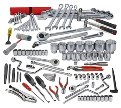 Proto® 99 Piece Metric Heavy Equipment Set With Top Chest J442719-8RD - Exact Industrial Supply