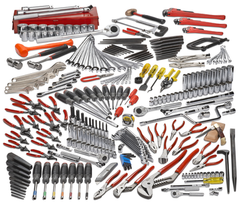 Proto® 248 Piece Metric Intermediate Set With Roller Cabinet J442742-8RD - Exact Industrial Supply