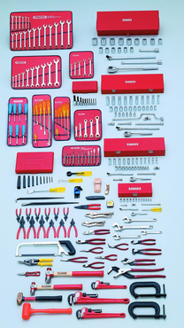 Proto® 248 Piece Metric Intermediate Set With Roller Cabinet J453441-8RD - Exact Industrial Supply