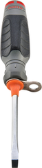 Proto® Tether-Ready Duratek Slotted Keystone Round Bar Screwdriver - 1/4" x 4" - Exact Industrial Supply