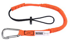Proto® Elastic Lanyard With Stainless Steel Carabiner - 15 lb. - Exact Industrial Supply