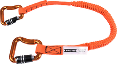 Proto® Elastic Lanyard With 2 Triple Lock Carabiners - 20 lb. - Exact Industrial Supply