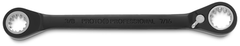 Proto® Black Chrome Double Box Reversible Ratcheting Wrench 3/8" x 7/16" - Spline - Exact Industrial Supply